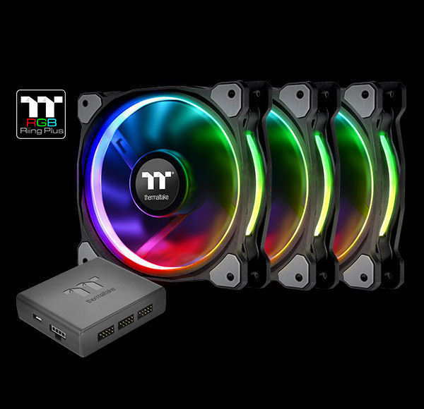 Thermaltake CL-F056-PL14SW-A Riing Plus 14 LED RGB Radiator Fan TT Premium