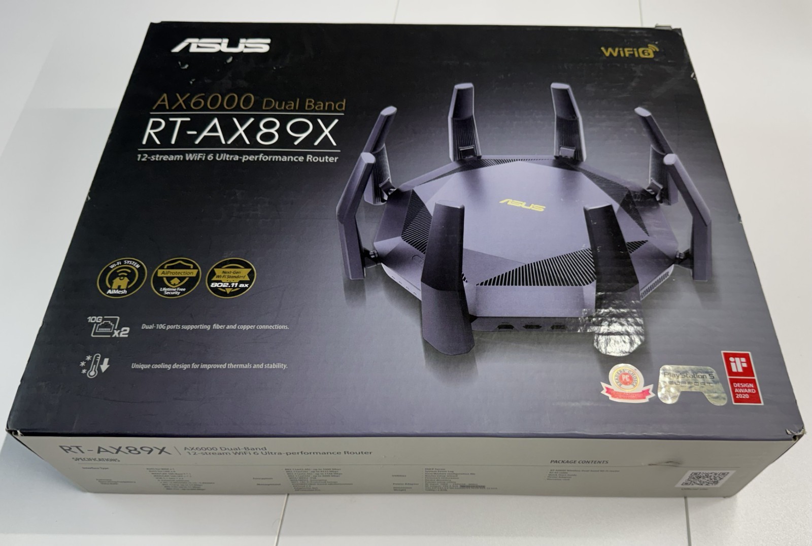ASUS RT-AX89X Dual-Band Gaming Router -Black