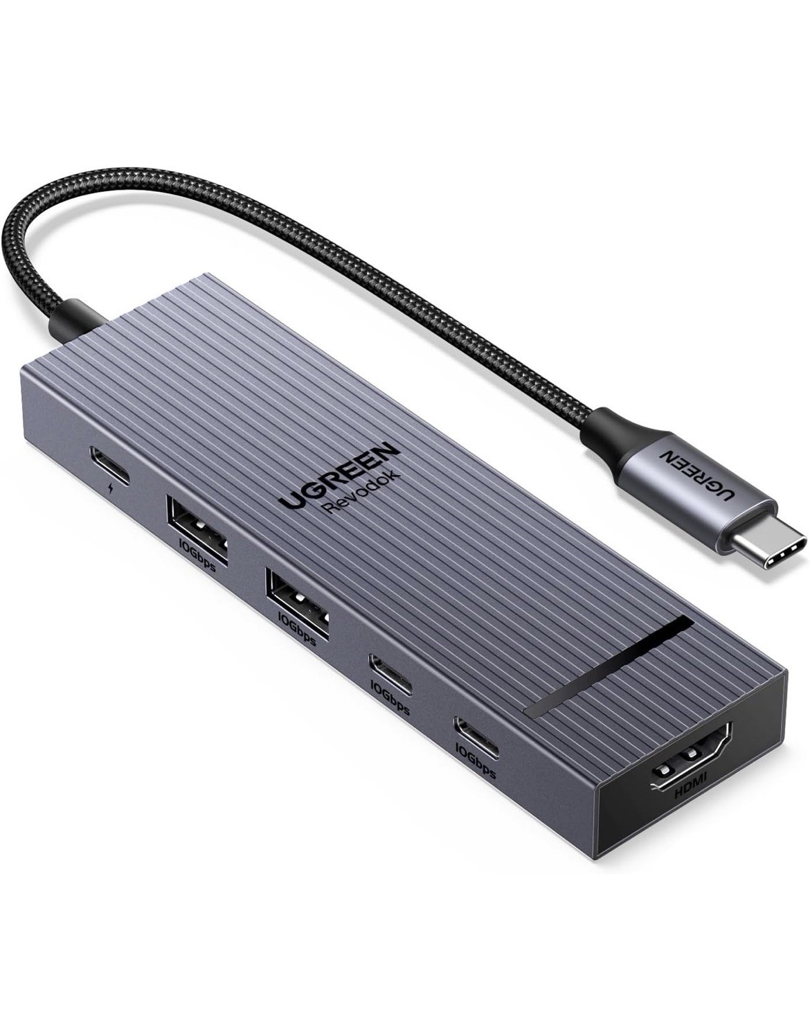 UGREEN Revodok Pro 6 in 1 Docking Station Dual 4K@60Hz USB C Hub 10Gbps 100W PD