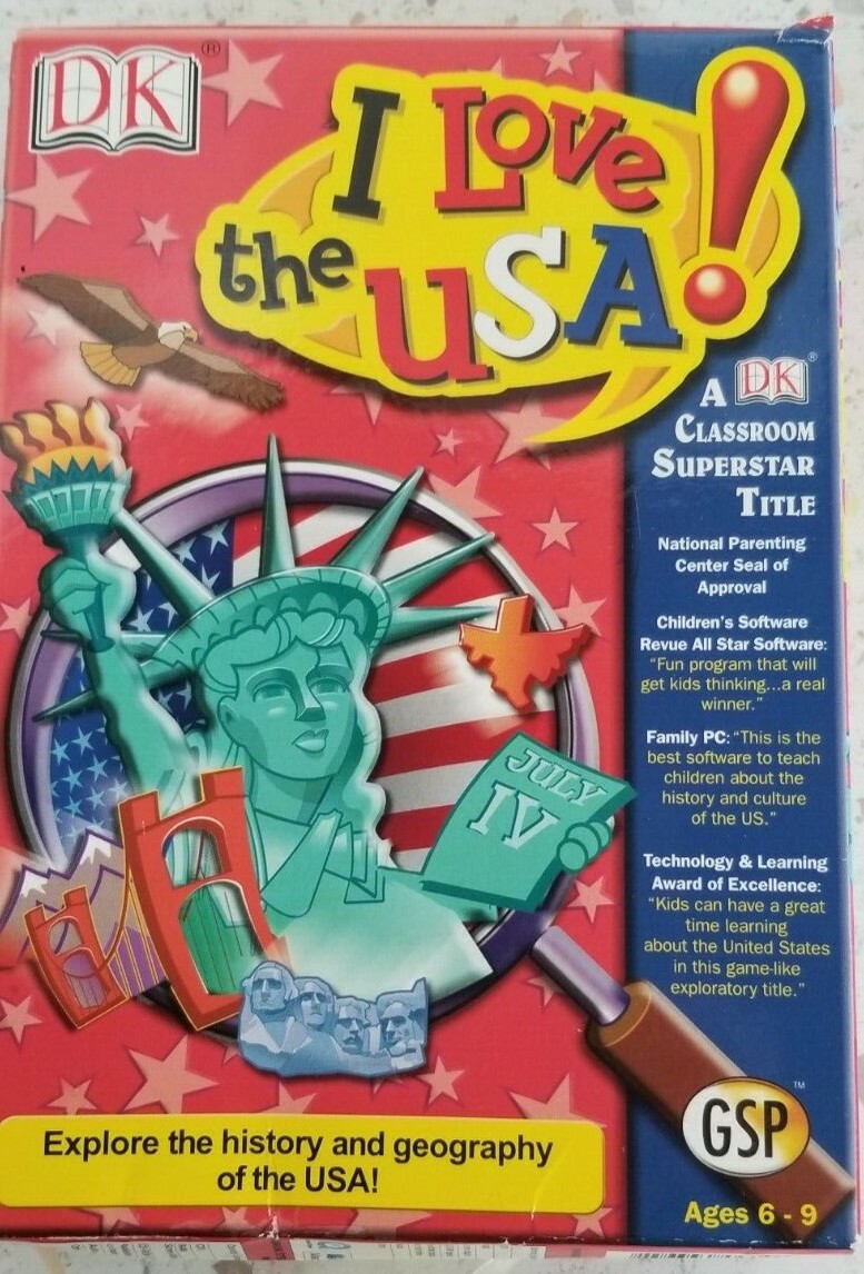 I LOVE the USA DK Software for PC (CD-ROM software)
