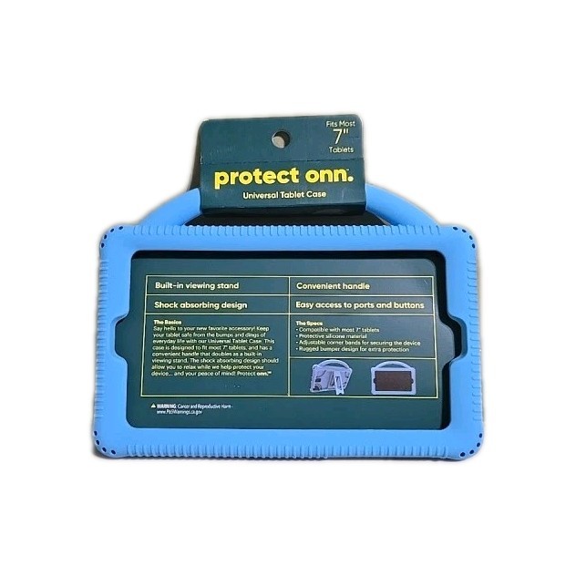 7 Inch Universal Tablet Case With Built-In Viewing Stand, Silicone Case Handle