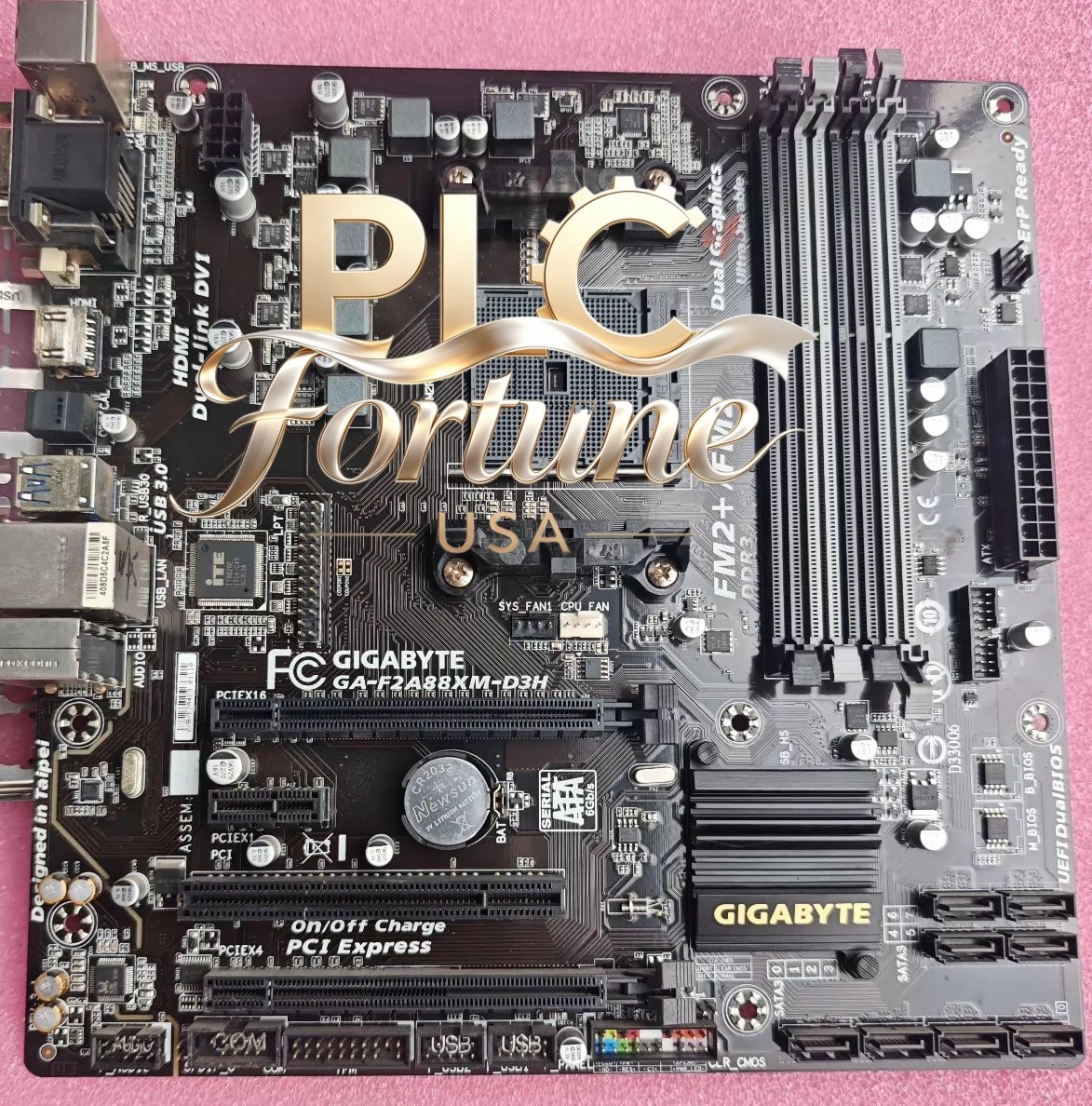 Used Gigabyte GA-F2A88XM-D3H AMD A88X Micro ATX FM2/FM2+ DDR3 Motherboard