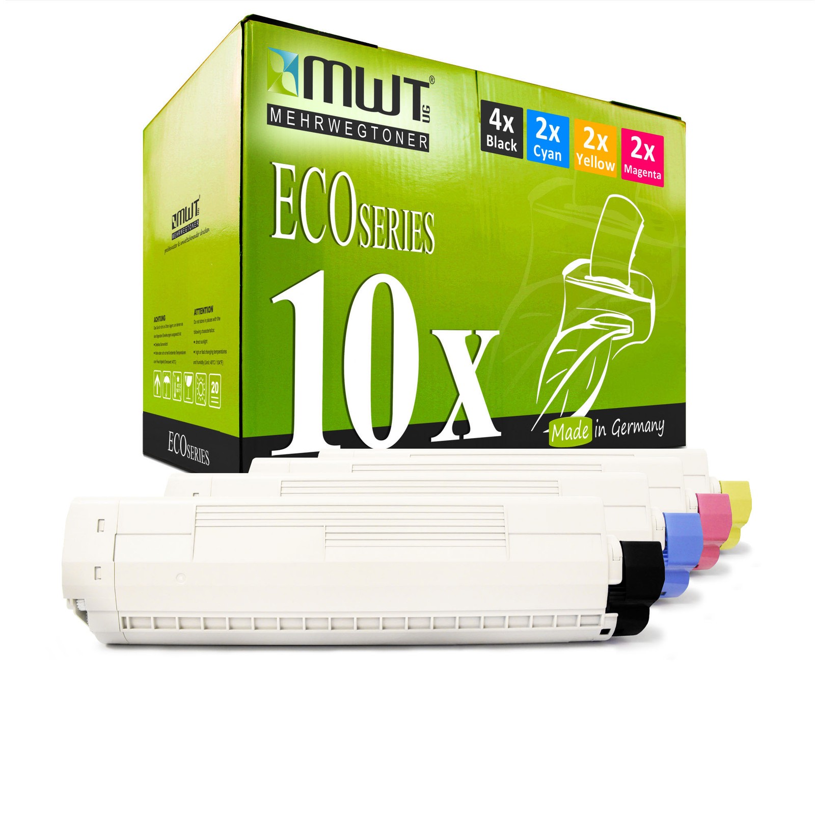10x MWT ECO Cartridge for OKI ES-8430-DN