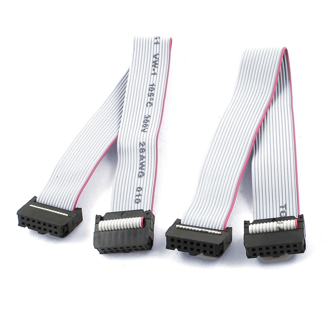 2pcs 2.54mm Pitch Female 14Pin IDC Flat Ribbon Motherboard Cable 20cm