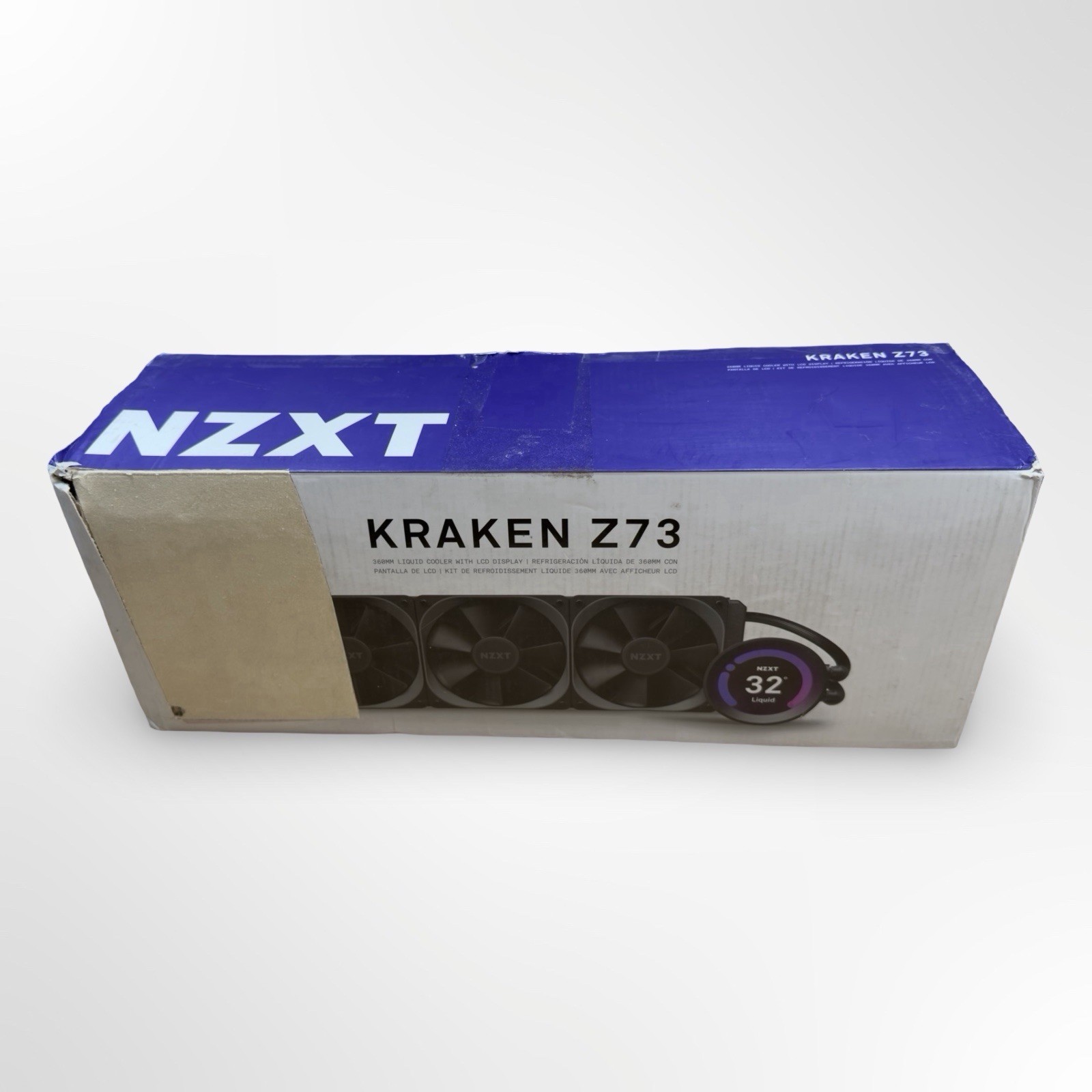 NZXT Kraken Z73 360mm AIO Liquid CPU Cooler w/ LCD Display Black Intel/AMD