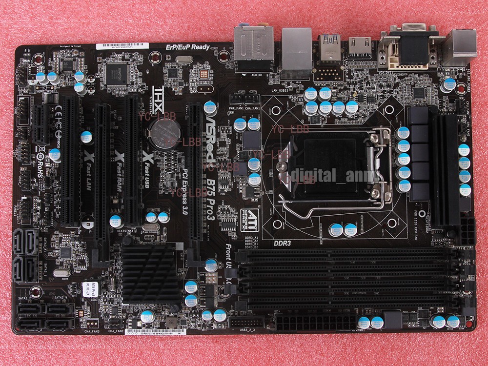 ASRock B75 Pro3 Motherboard Intel B75 Express LGA 1155 DDR3