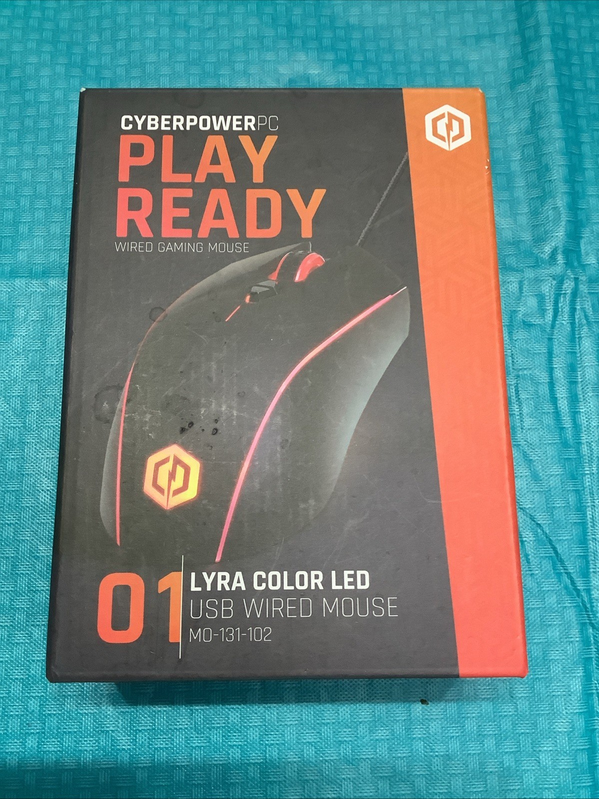 CYBERPOWER PC PLAY READY WIRED MOUSE Lrya ColorLED Black/Red 4200 DPI NEW SEALED