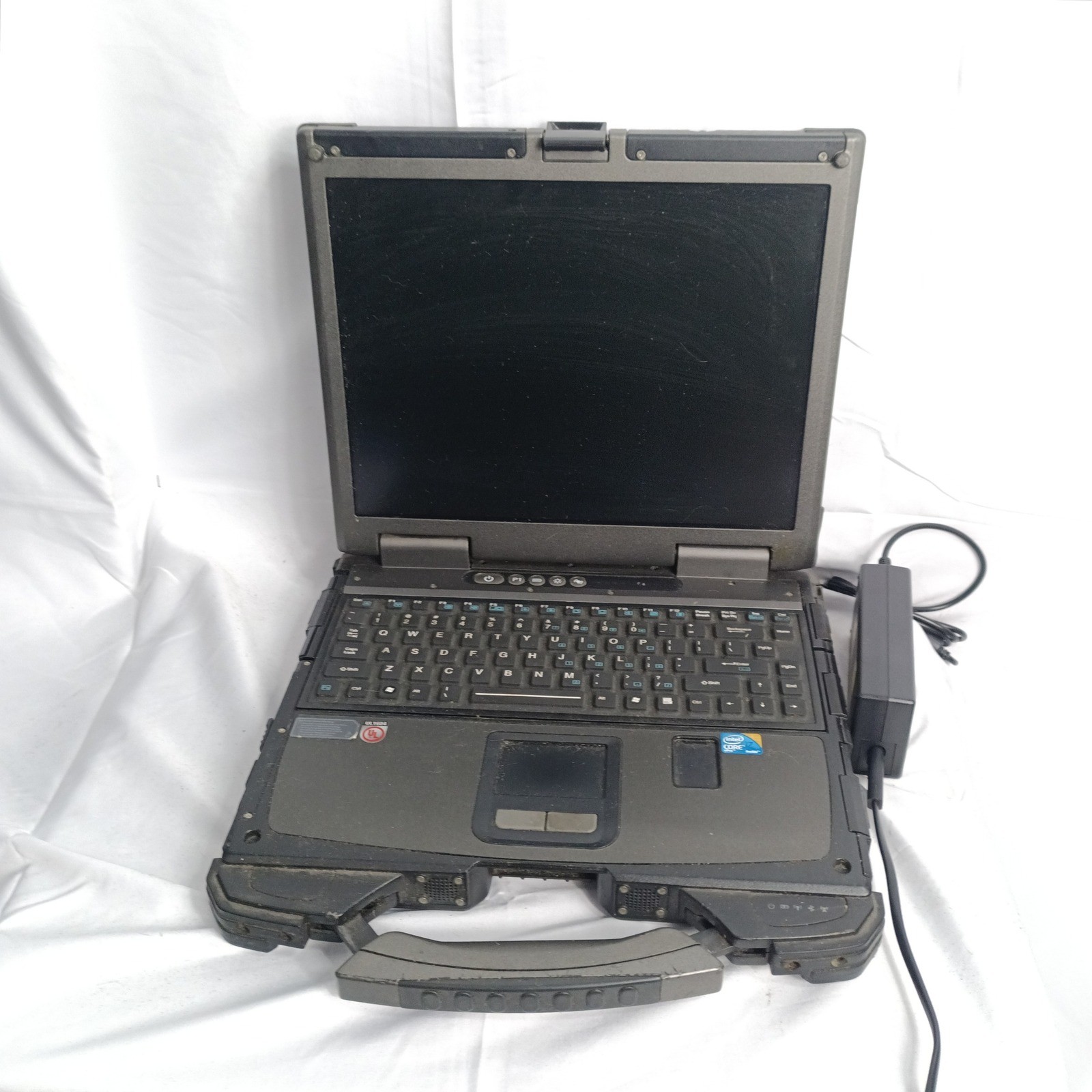 Getac B300 Rugged Laptop i7 Dual Serial VGA eSATA AC Adapter Powers On AS-IS