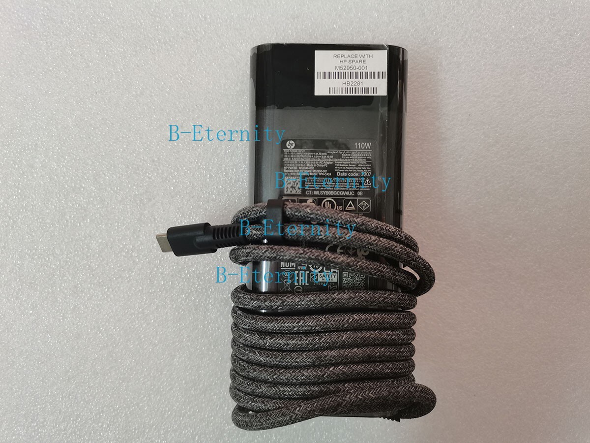 For HP Spectre Foldable 17-cs0013dx New Genuine M52946-002 110W USB-C AC Adapter