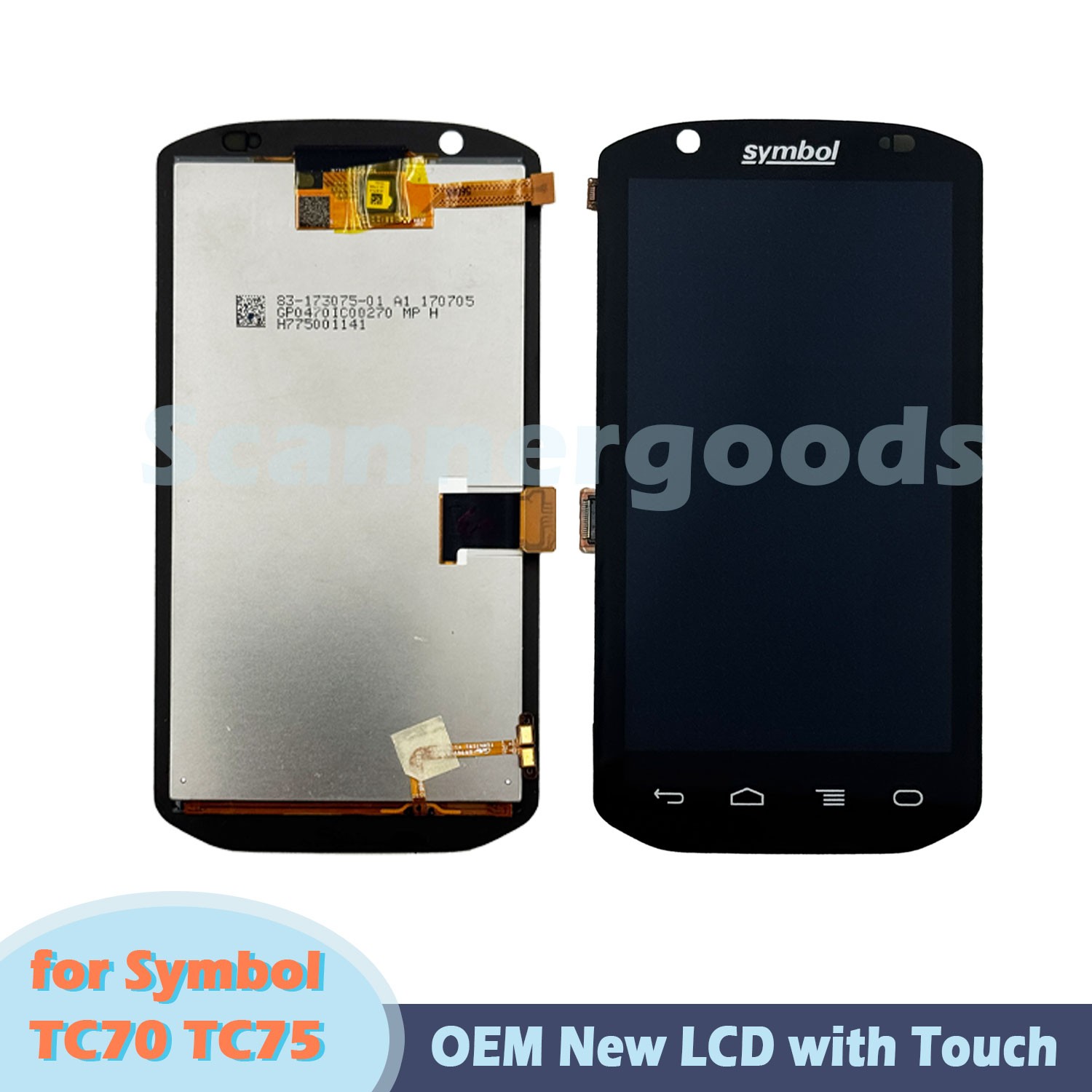 OEM New Symbol TC70 TC75 LCD Module with Touch Screen