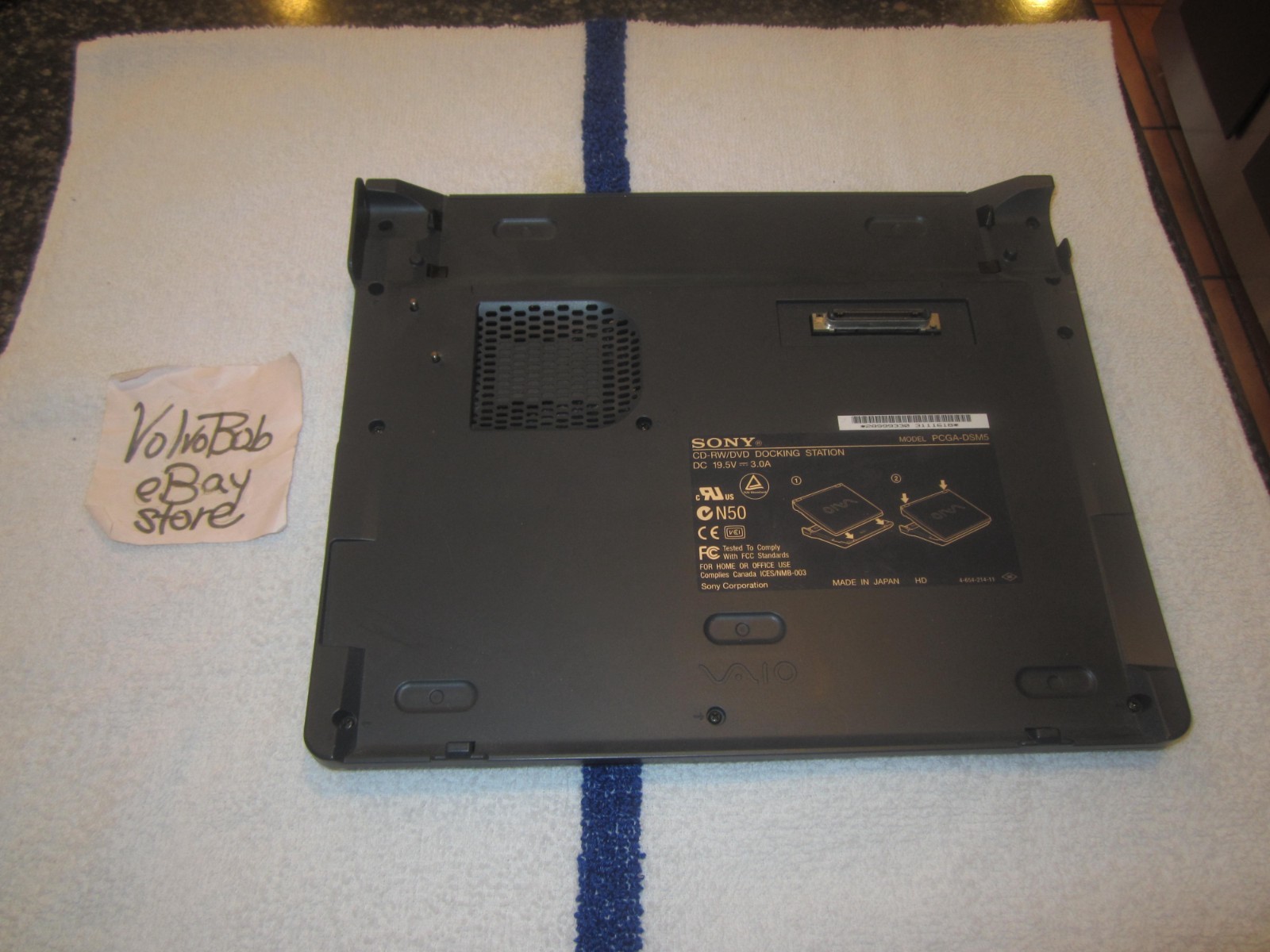 Sony VAIO PCGA-DSM5 CD-RW/DVD Laptop Docking STATION for PCG-R505 NoCORD - WORKS