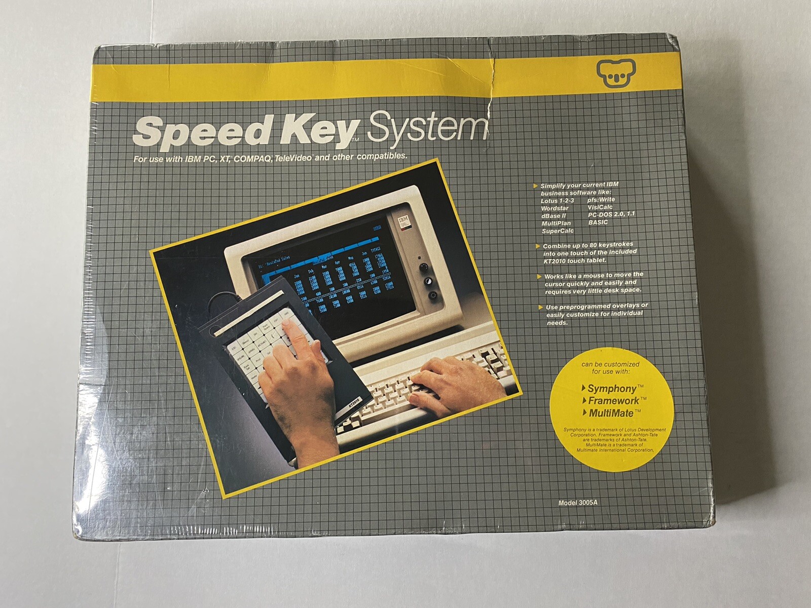 VTG Koala KT2010 Speed Key System 3005A for IBM PC COMPAQ TeleVideo New