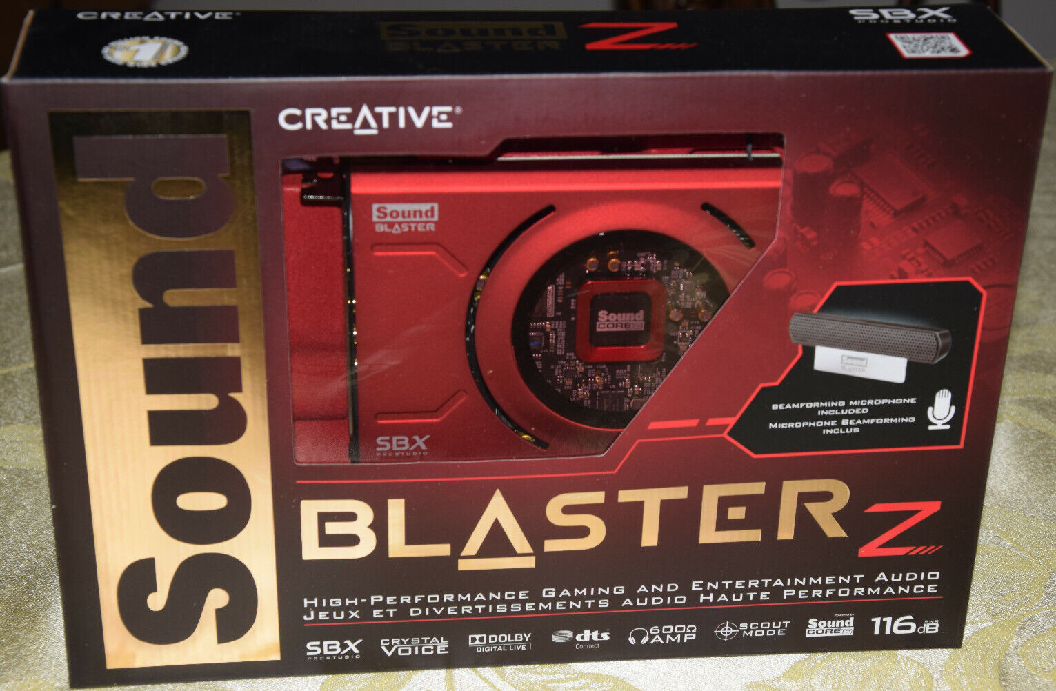Creative Sound Blaster Z PCIe Gaming Audio Card w High Performance Headphone Amp