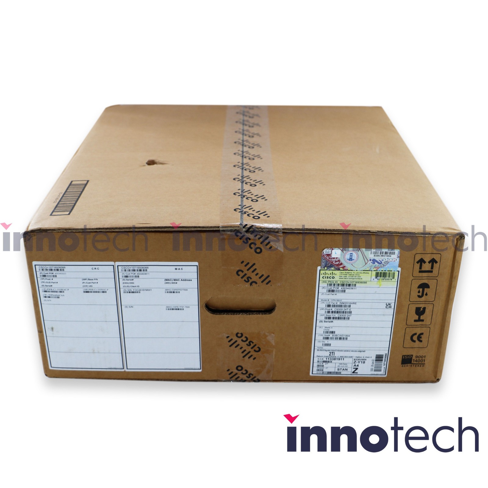 Cisco C9300-24T-E Catalyst 9300 Series 24 Port Network Switch New Sealed