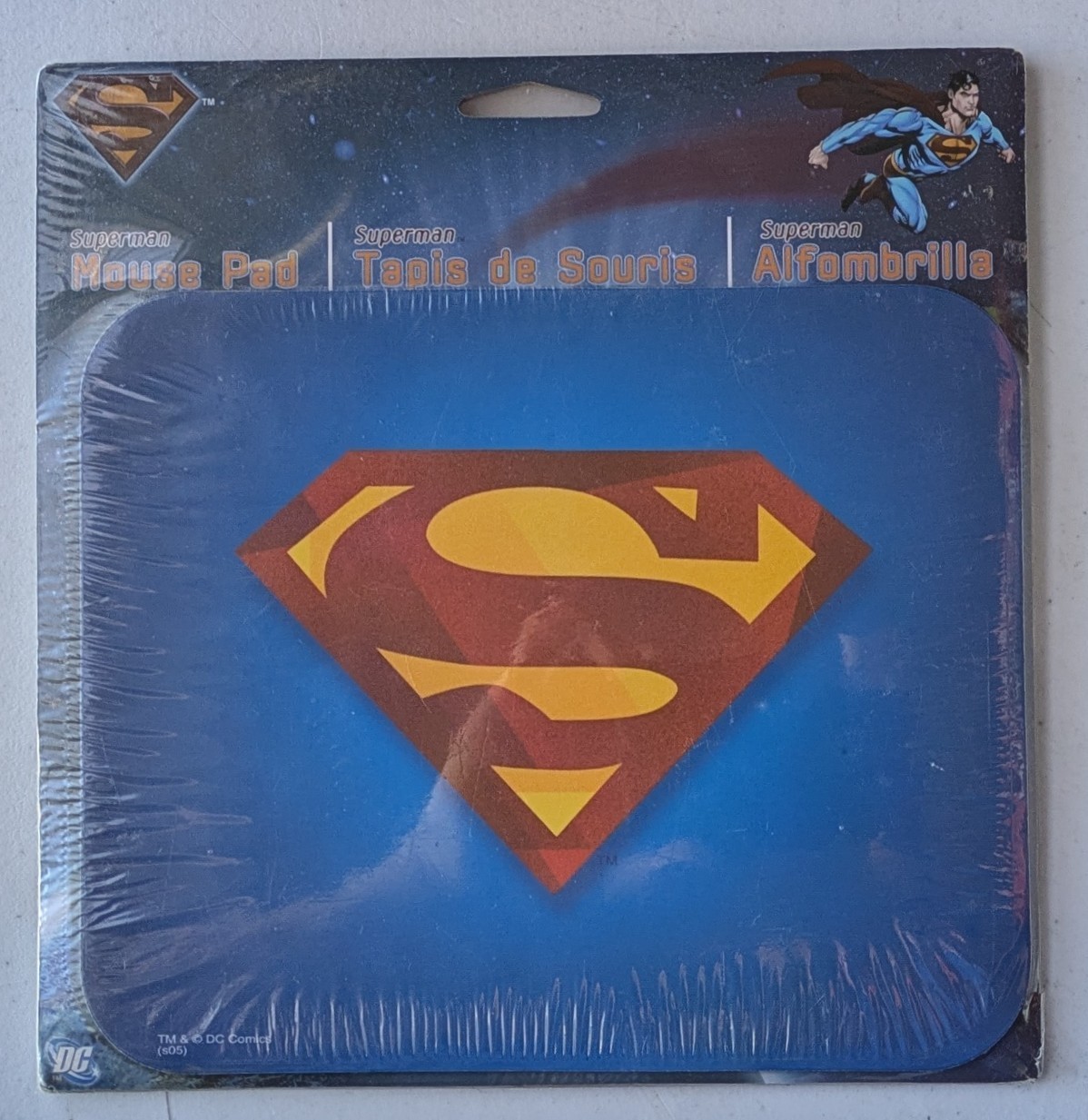 new 2013 DC Comics Ata Boy SUPERMAN Logo Shield MOUSEPAD Mouse Pad Man of Steel