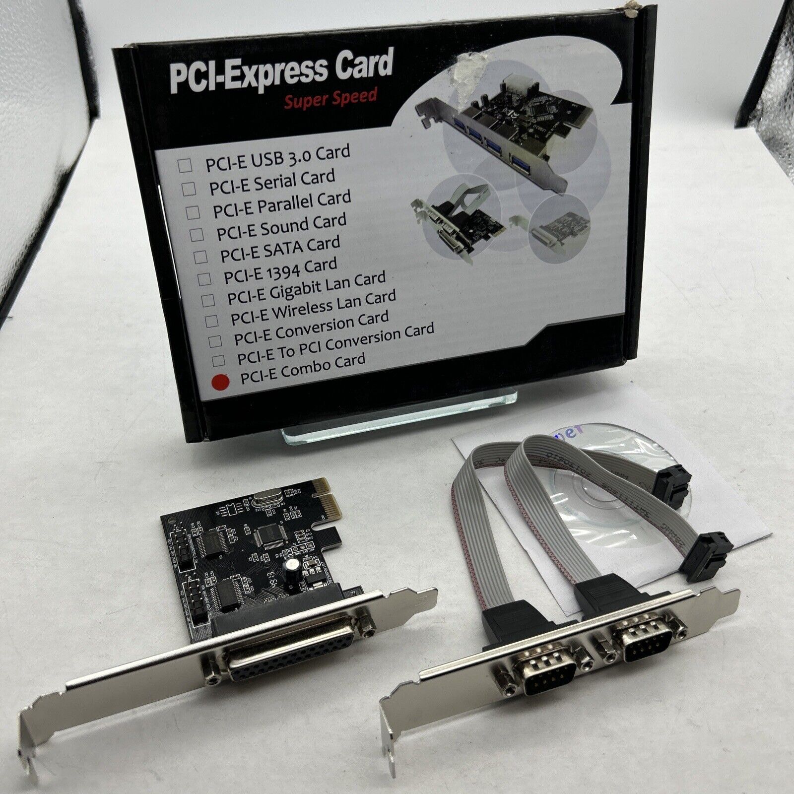 Super Speed PCI-E Parallel & Dual Serial Combo PCI Express Controller Card PEX