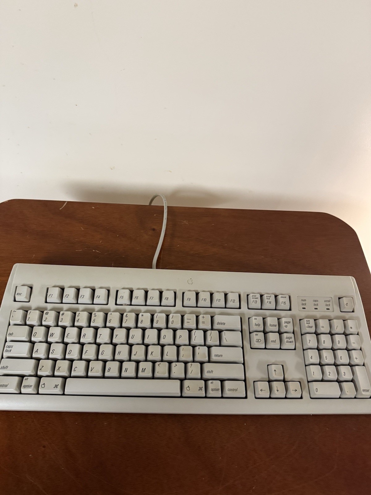 Vintage Apple Design Keyboard Model M2980 Macintosh ADB Good Condition