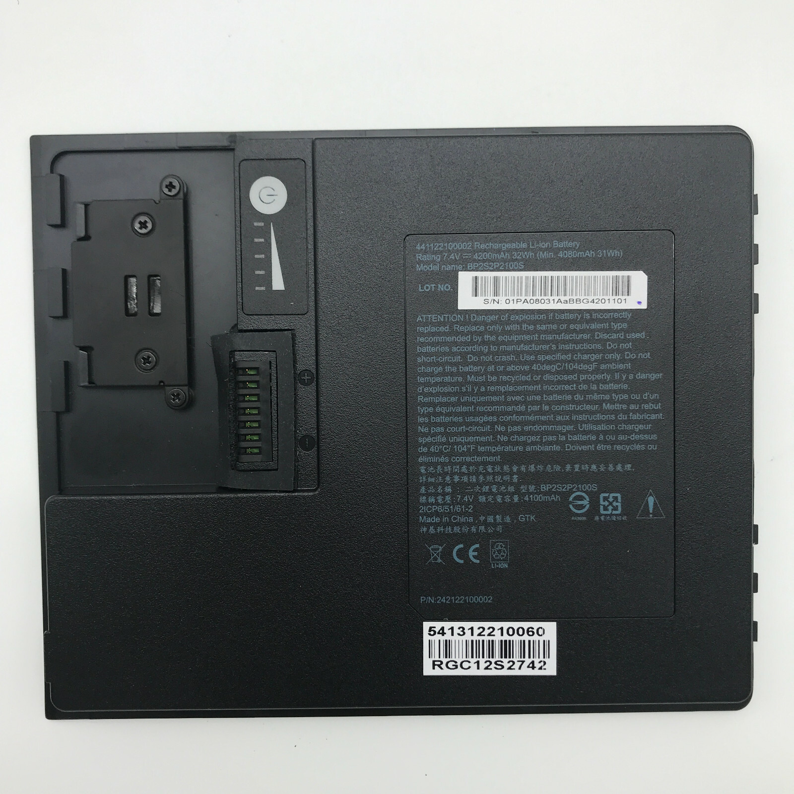  Genuin BP2S2P2100S 242122100002 441122100002 Battery For Getac T800 G2 Tablet P
