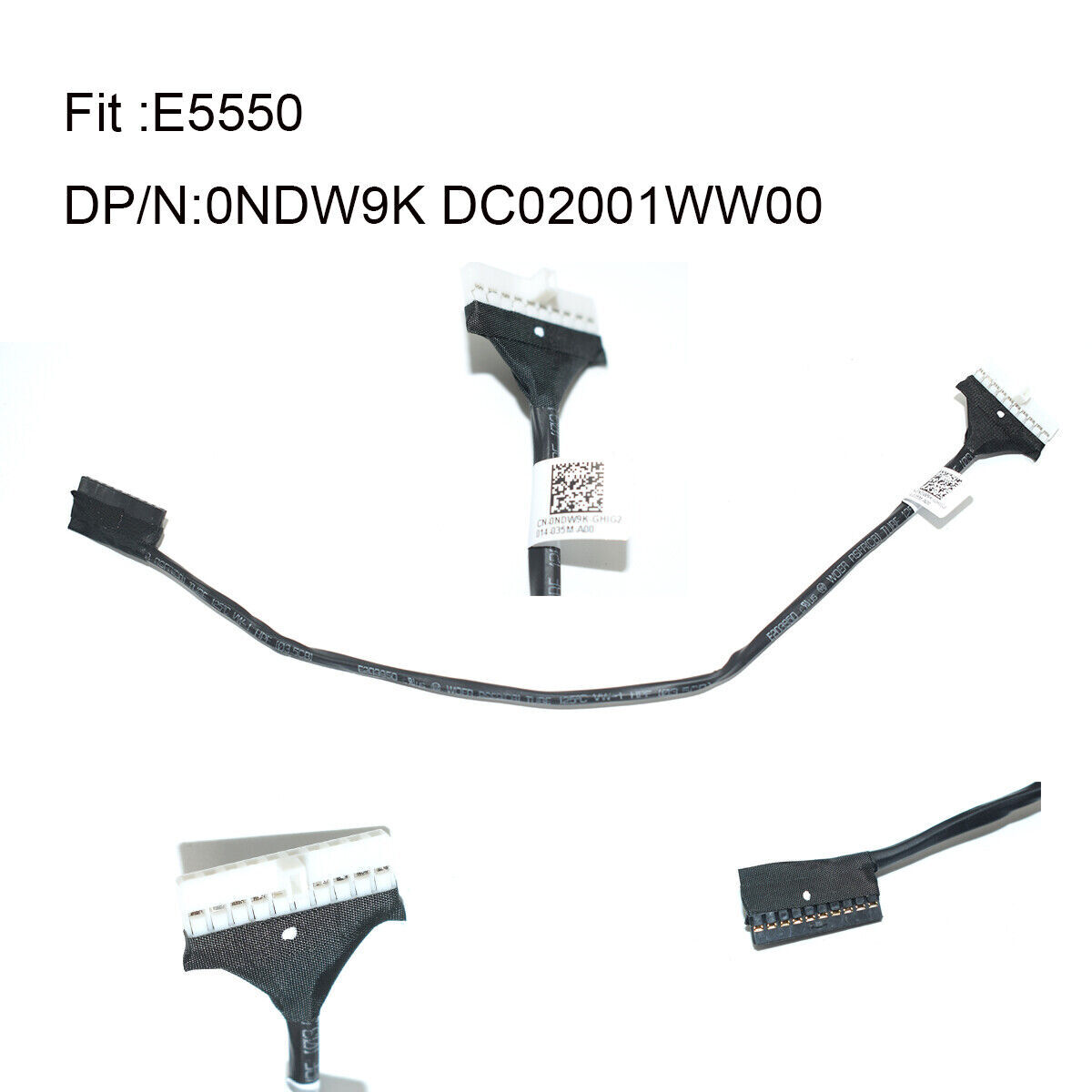 Lot 5/10pcs For Dell Latitude E5550 Laptop Battery cable wireDC02001WW00 0NWD9K