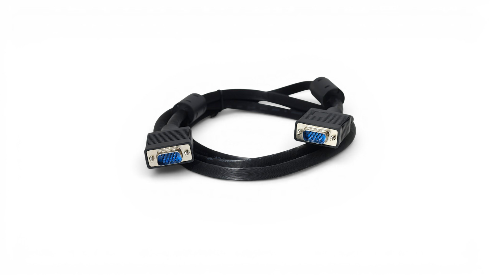 6ft SVGA Monitor Cable Male to Male UL2919 - Black