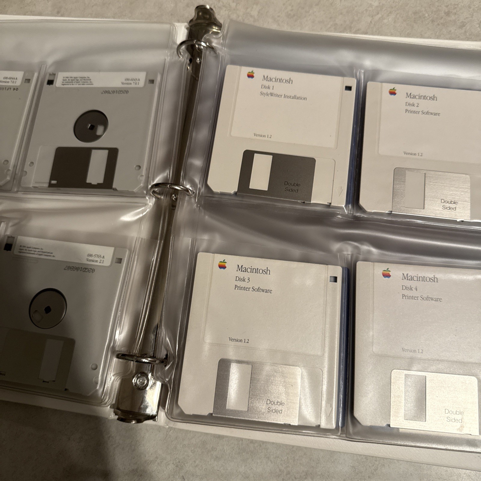 Vtg Apple Macintosh Sys 7 Software Floppy Disk Macdraw Pro AudioClips Macromind
