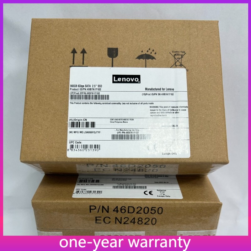 Lenovo 02JG559 ThinkSystem 960G 4XB7A17102 2.5" B Read Intensive SATA 6Gb HS SSD