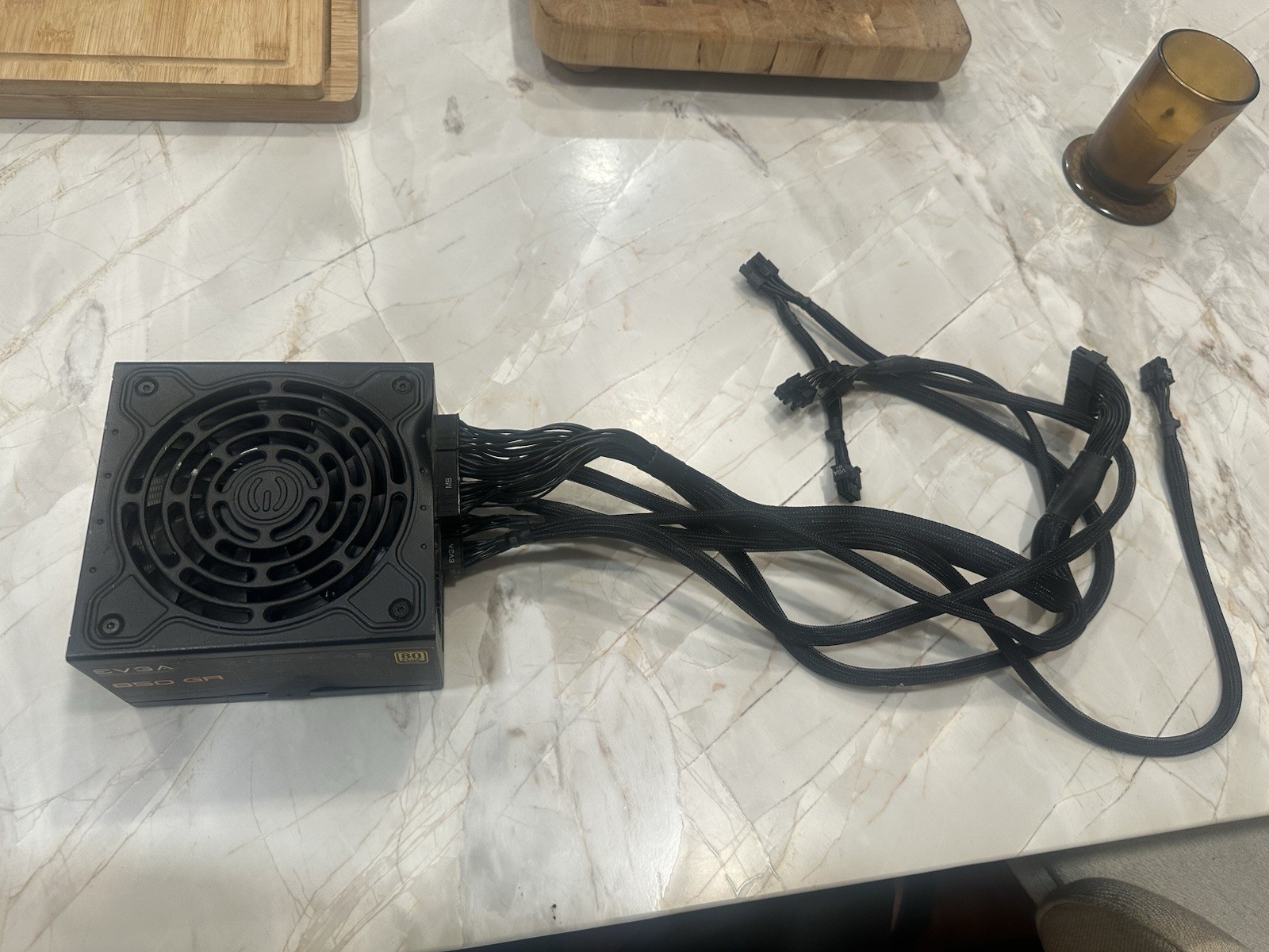 EVGA SuperNOVA 850 GA 850W 80+ Gold Modular PSU For Parts Repair w/ Cables