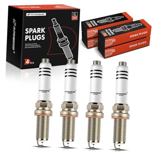  Iridium Platinum Spark Plugs Compatible with Mercedes-Benz C300 2019 Pack of 4