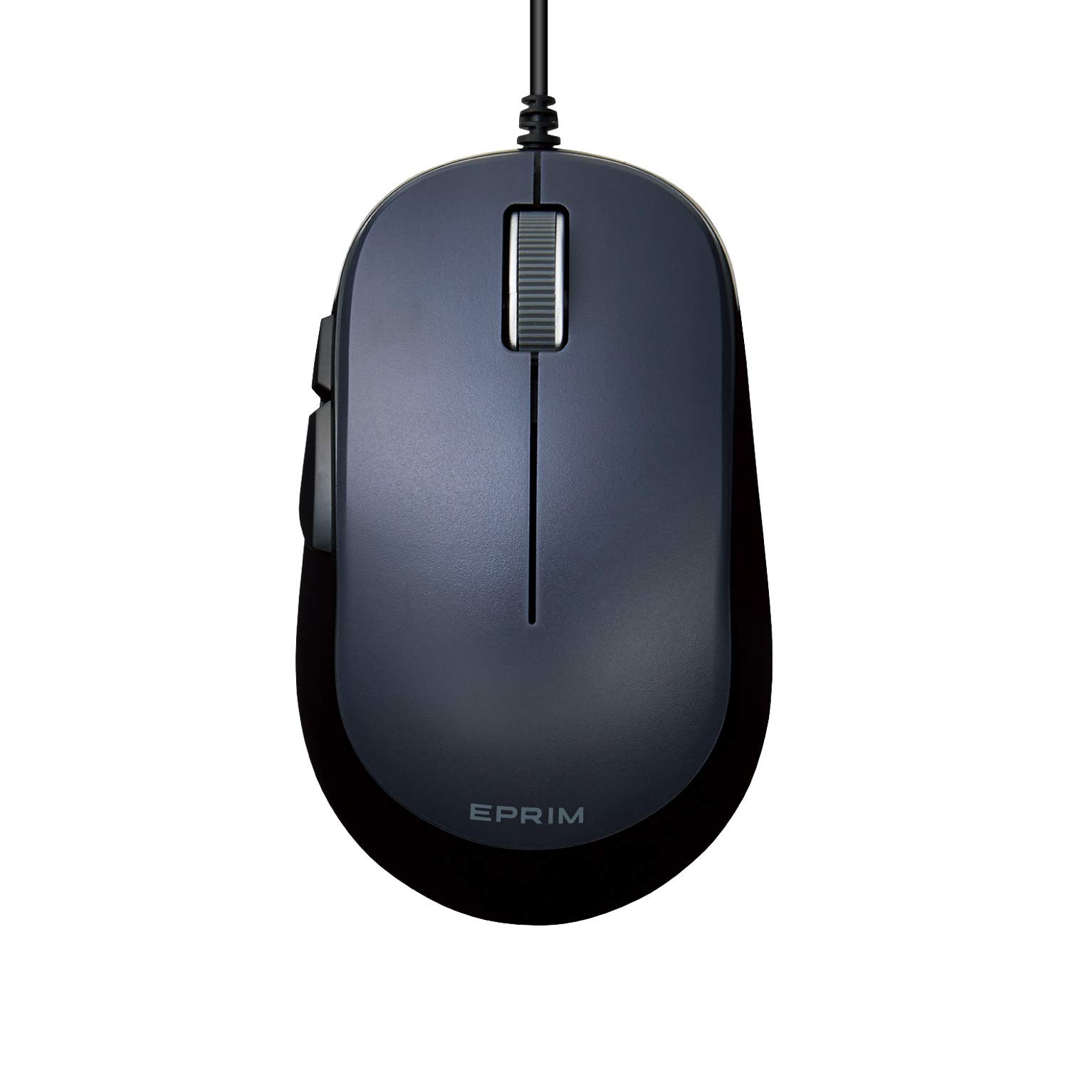 ELECOM Wired Mouse, Medium Size, 5-Button Tongue BlueLED, EPRIM, Black, M-Y9UBXB