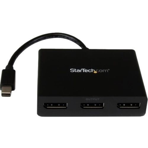 3-Port Multi Monitor Mini DisplayPort to DisplayPort MST Hub