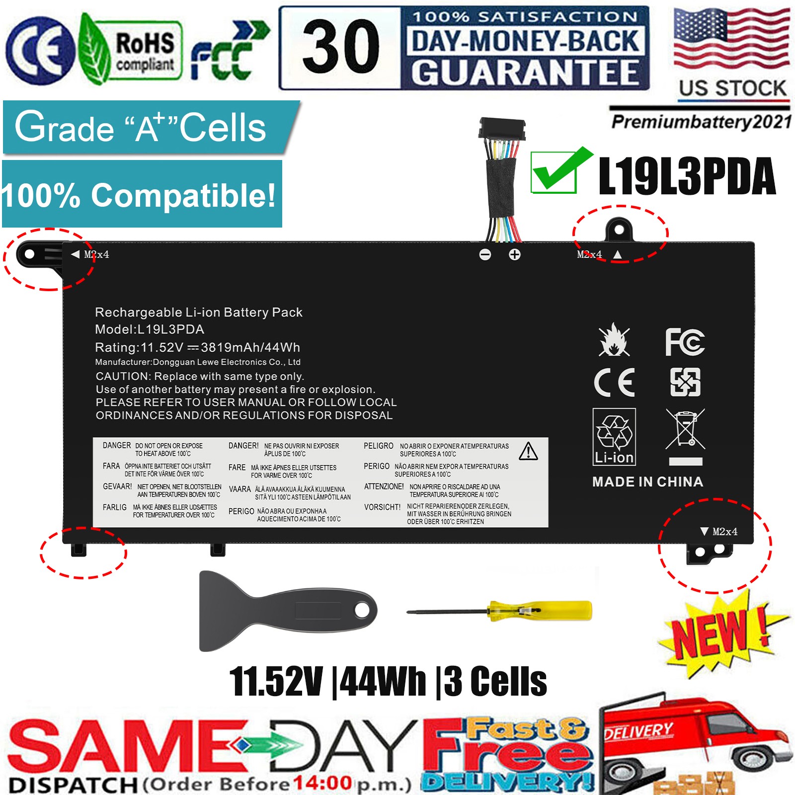 L19M3PDA L19D3PDA Battery For Lenovo ThinkBook 14 15 G2 ITL G3 ACL G4 IAP G5 ABP