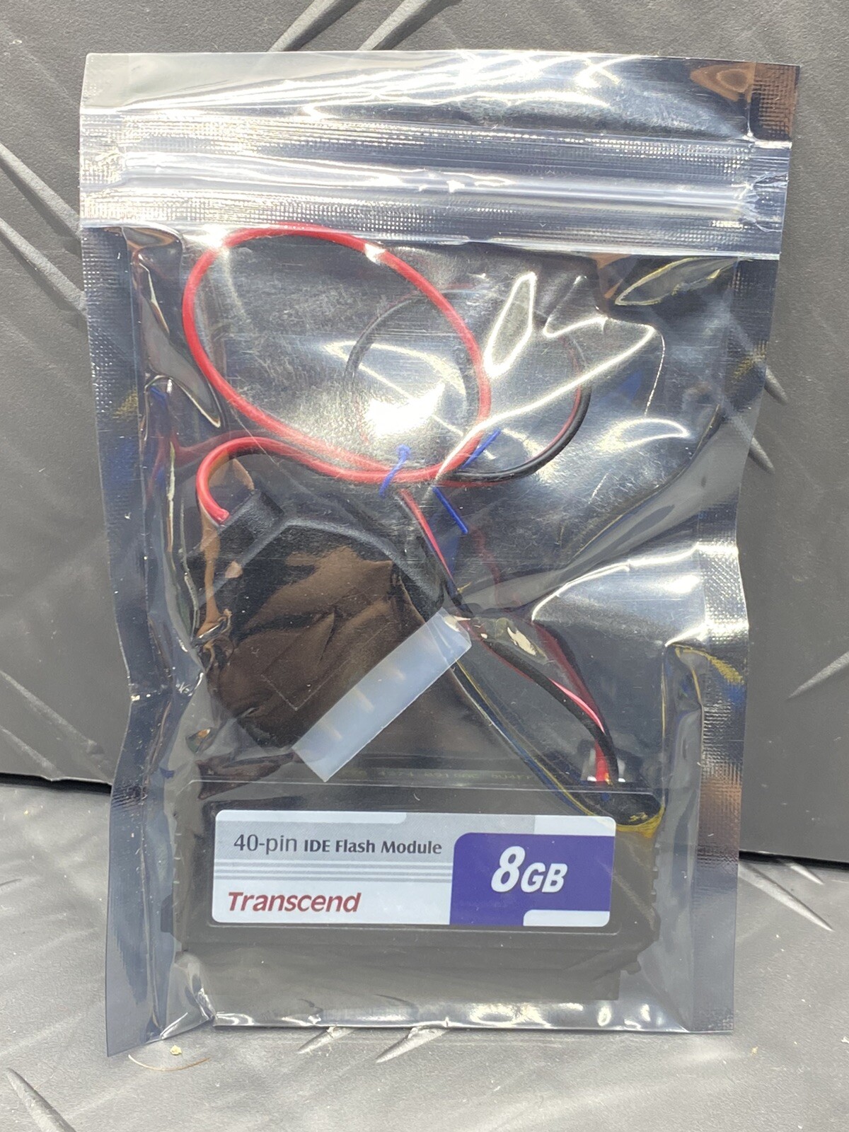 Transcend 8GB 40-pin IDE Flash Module + 4-pin Connector - New