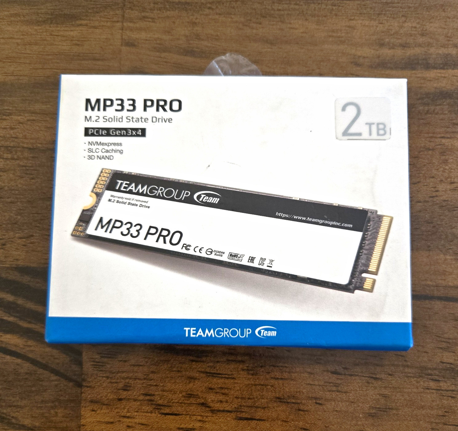 NEW TEAMGROUP MP33 PRO 2TB NVMe M.2 SSD PCIe Gen3 x4 2400/2000 MB/s