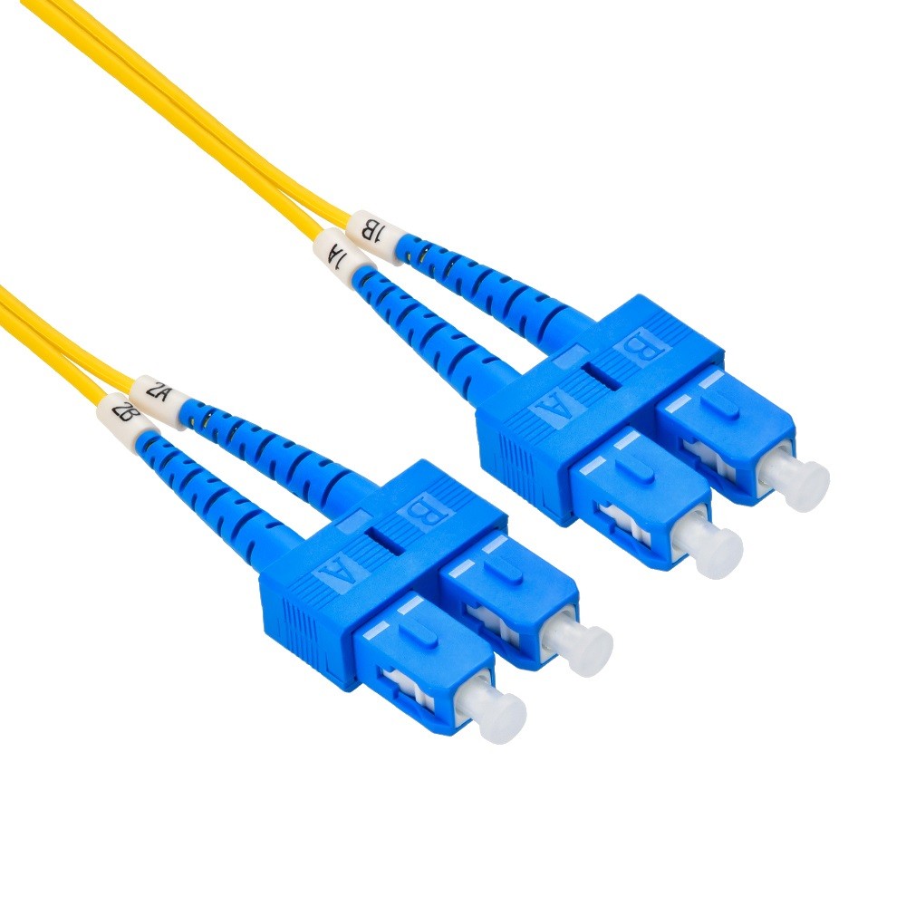10 Pack of 7m SC/UPC-SC/UPC Singlemode Duplex OFNR 2.0mm Fiber Optic Patch Cable