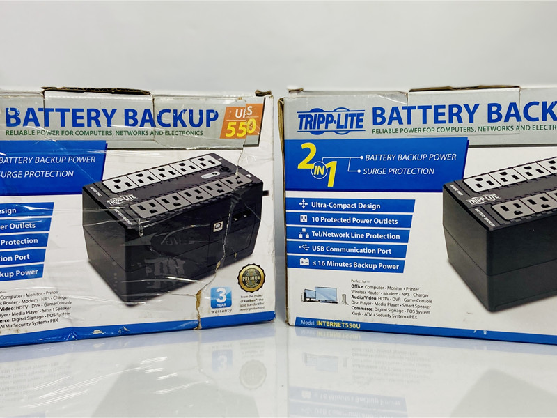 Tripp Lite INTERNET550U Battery Backup UPS Open Box Lot of 2