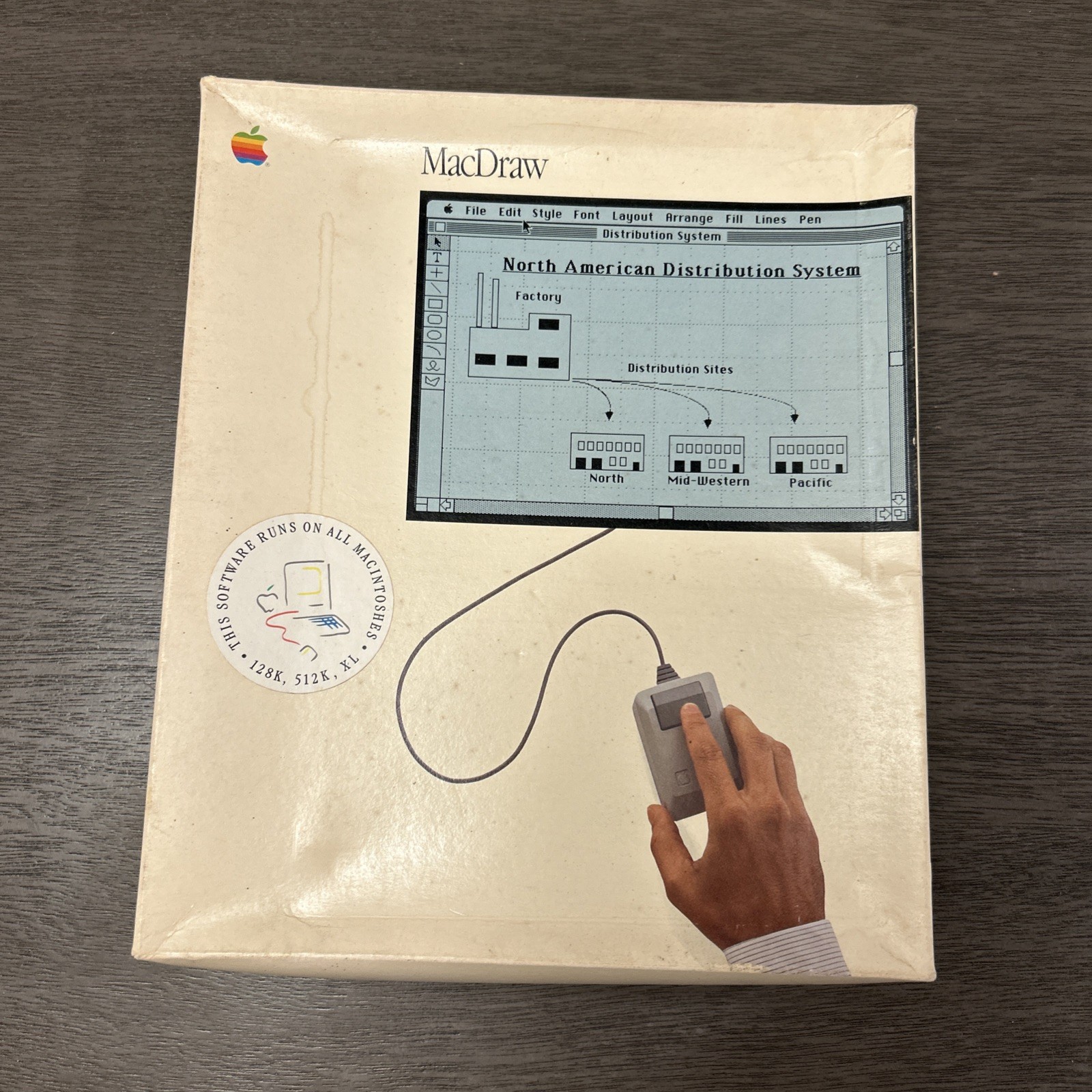 Vintage MacDraw Package M0526 Apple Macintosh 1984 complete. Great Condition. 