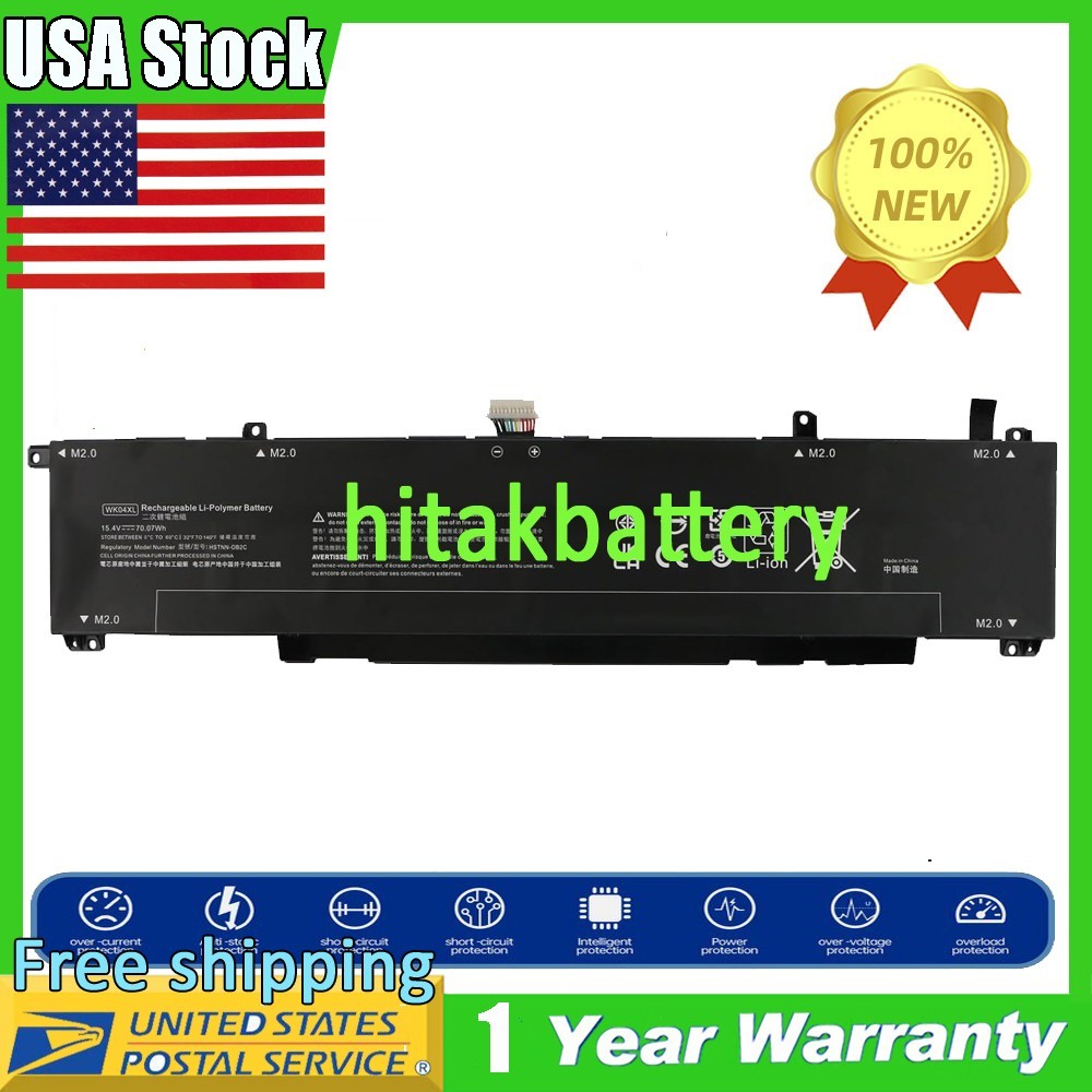 WK04XL Battery for HP Victus 16-D 16-E OMEN 16-b 16-C Series HSTNN-WB0B 70.07Wh