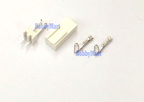 2510 2-Pin 2.54mm pitch Male Female Connector PCB Socket crimps pin 10 sets