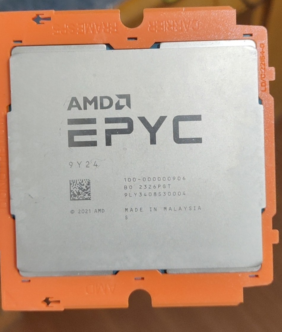 AMD EPYC 9Y24 CPU 2.6GHz -3.7GHz  96Core 192 Threads Server Processors
