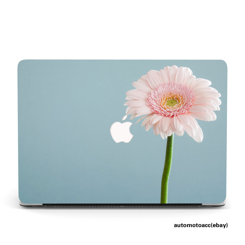 Fresh Pink Gerbera Daisy Flower Case For Macbook M4 Pro 14 16 Air 13 15 11 12 in