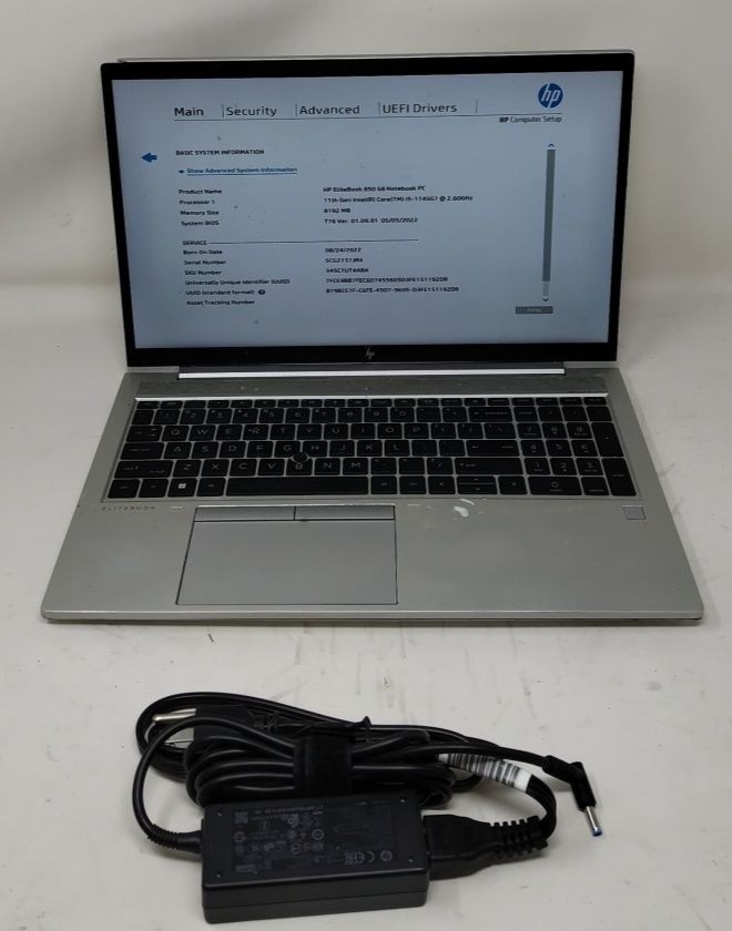 HP ELITEBOOK 850 G8 345C7UT#ABA Laptop Intel I5-1145G7 8GB 256GB SEE NOTES