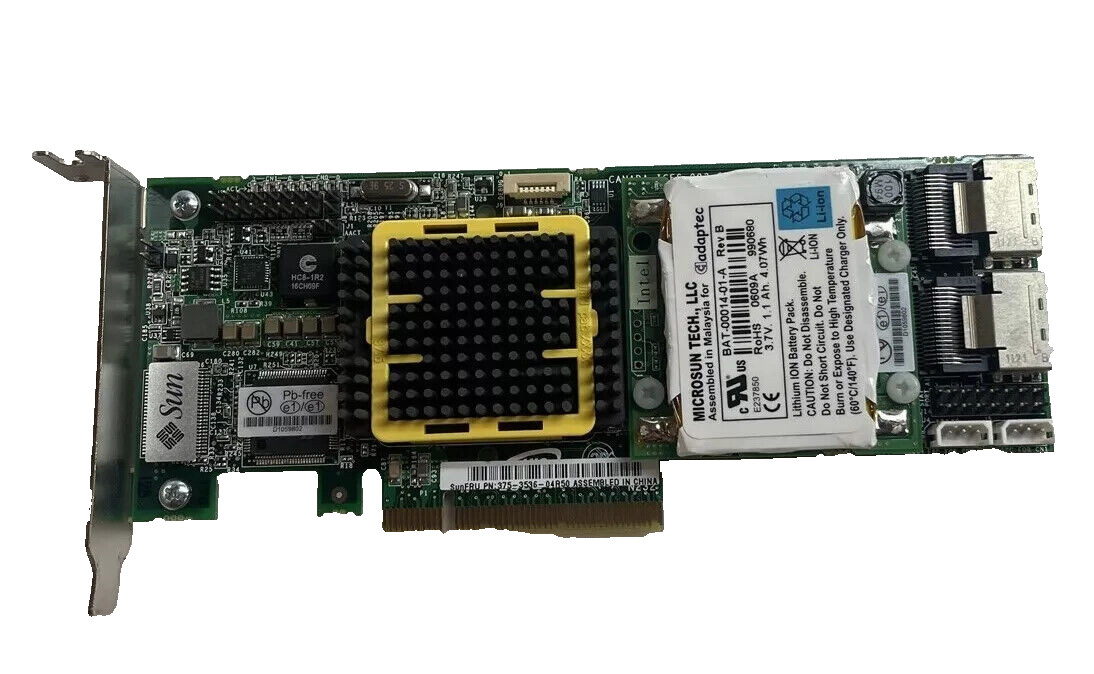 Sun 375-3536 8-Port 3Gbps PCI-E SAS Raid HBA SGXPCIESAS-R-INT-Z