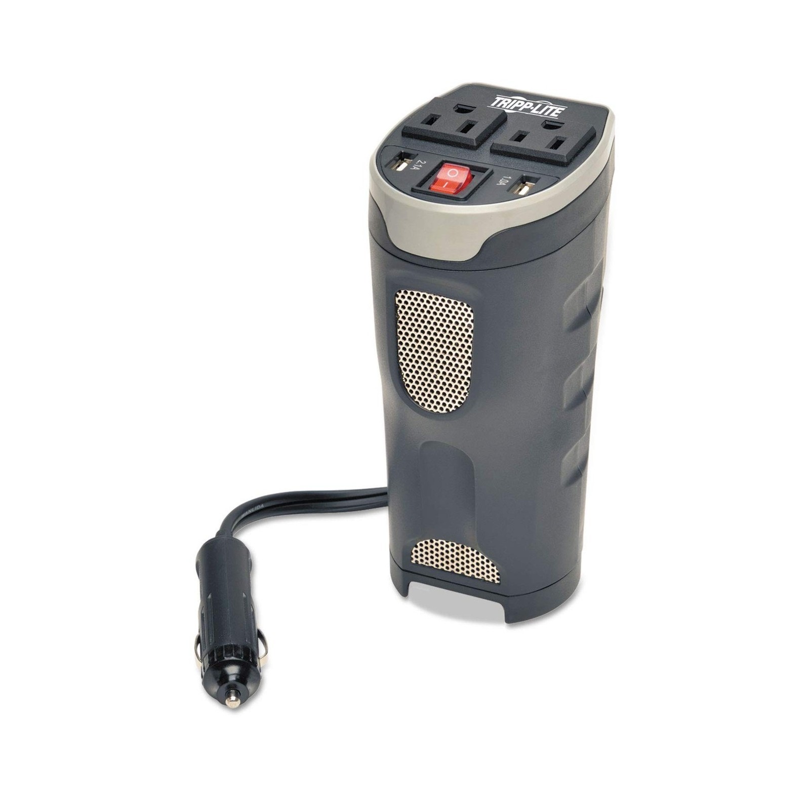 RIPP Lite 200W Car Power Inverter with 2 Outlets & 2 USB Charging Ports, Cup ...