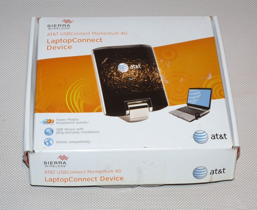 Sierra Wireless AT&T Momentum AirCard 313U USBConnect 4G LTE USB Modem 65256
