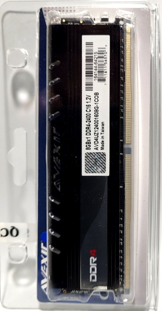 Avexir 1x8GB DDR4 2400 (PC4 19200) CL16 Memory AVD4UZ12400160 *NEW*