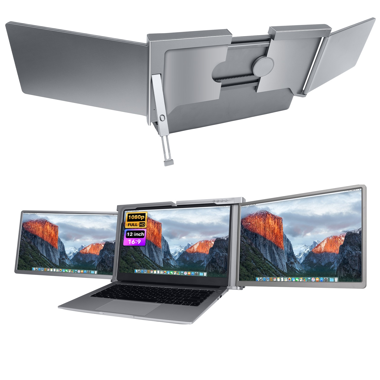 14 inch 1080P IPS Laptop Screen Extender 280° Rotatable Portable Monitor for PC