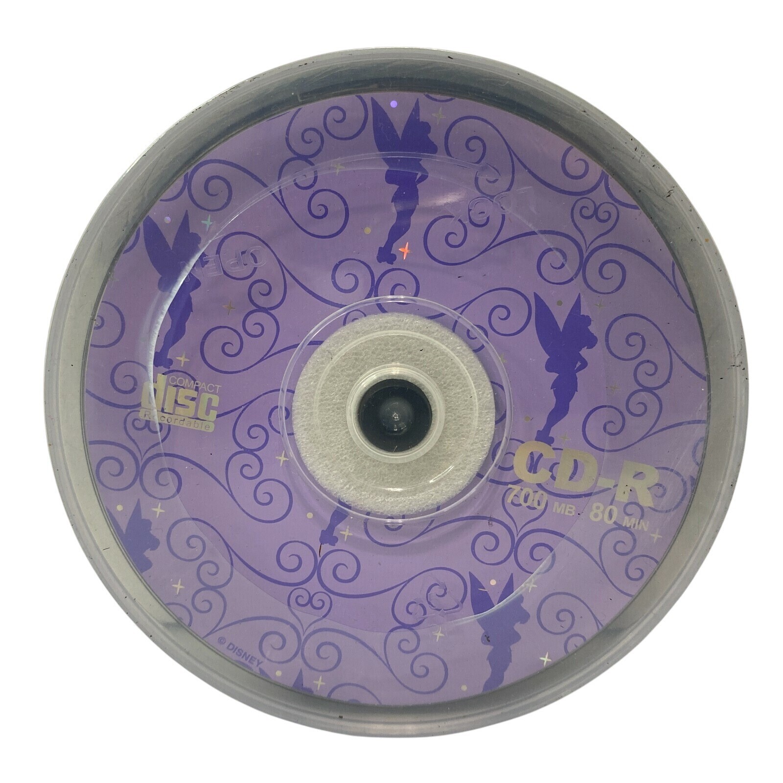 24 Pack CD-R 80 Min 700MB Disney Parks Authentic TINKERBELL