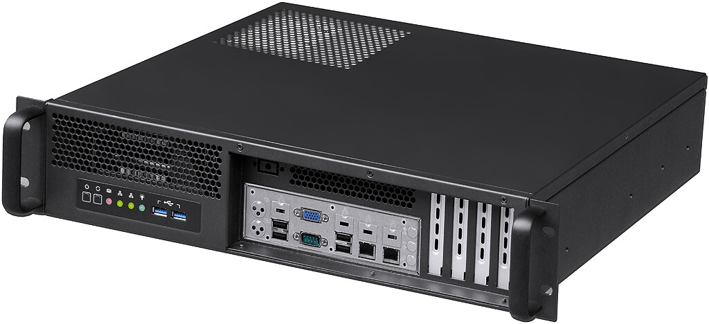 2U(Front Access)(Micro-ATX/ITX)(2x3.5"+2.5"HDD)(Rackmount Chassis)(D14" Case)NEW