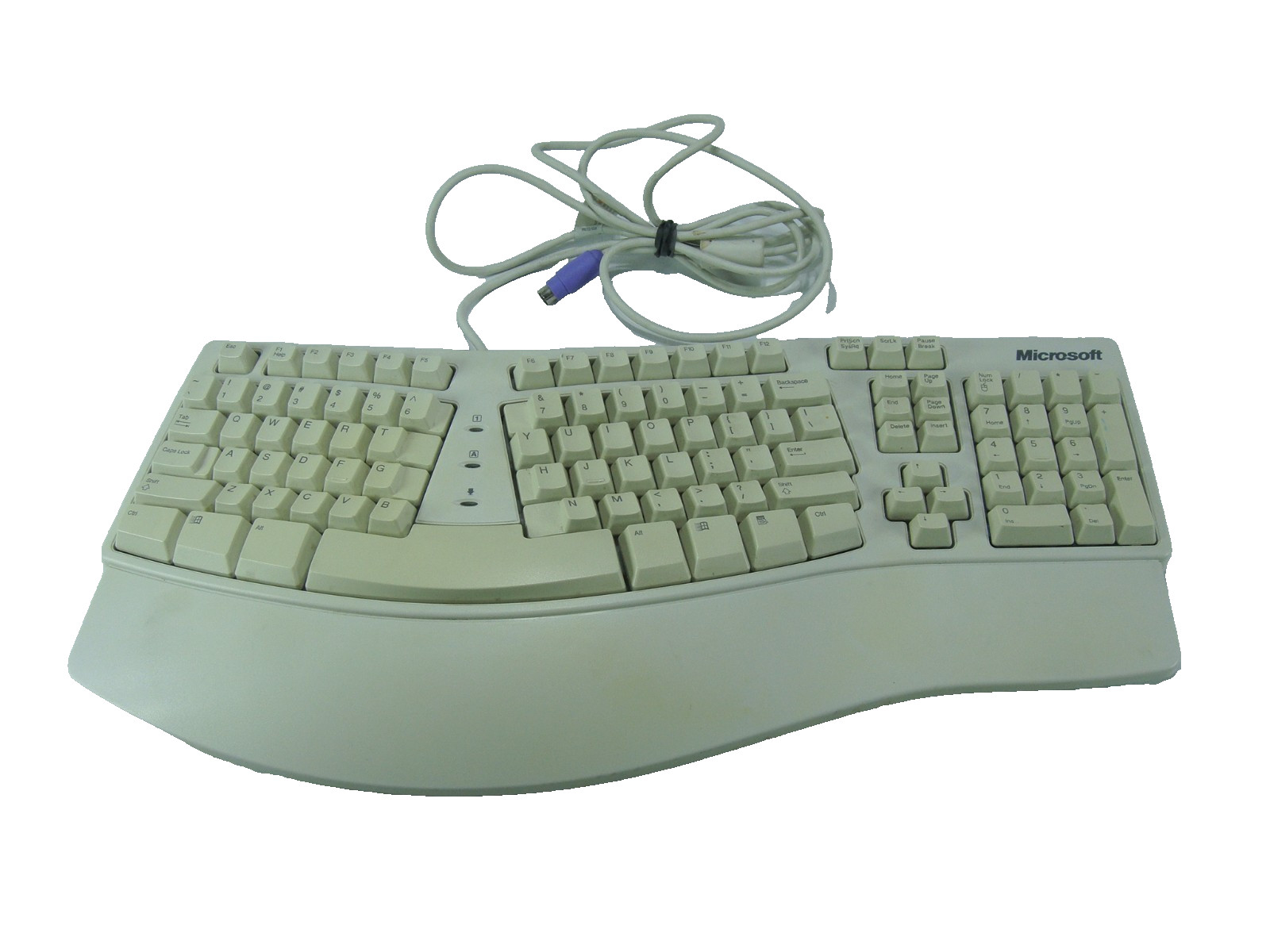 Vintage Microsoft Natural Keyboard Elite PS2 Wired X03-51764