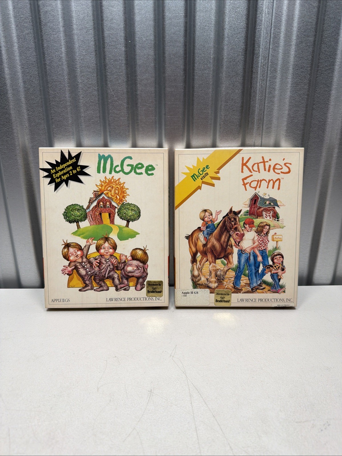 McGee By Lawrence Productions For Apple IIgs 1989 3.5 Inch Floppy Disk Rare Game